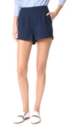 CUPCAKES AND CASHMERE Evelyn Pleated Suiting Shorts