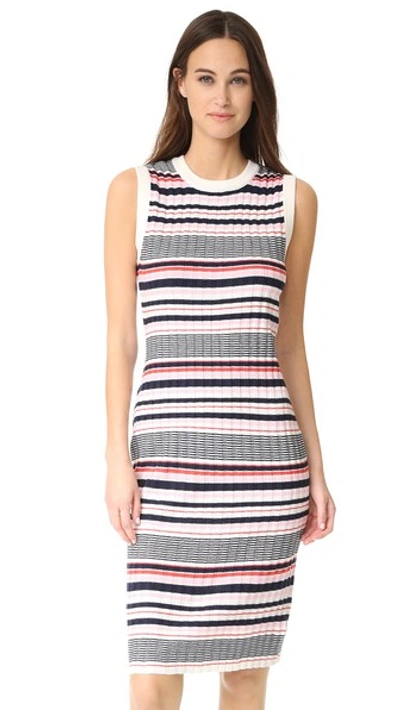 Cupcakes And Cashmere Walton Stripe Dress In Cotton Candy