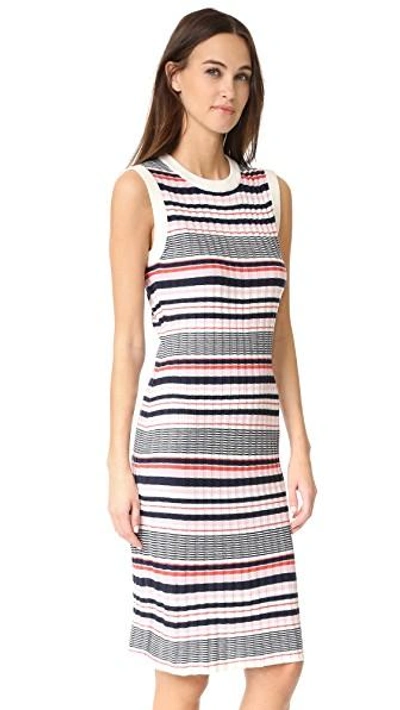 Shop Cupcakes And Cashmere Walton Stripe Dress In Cotton Candy