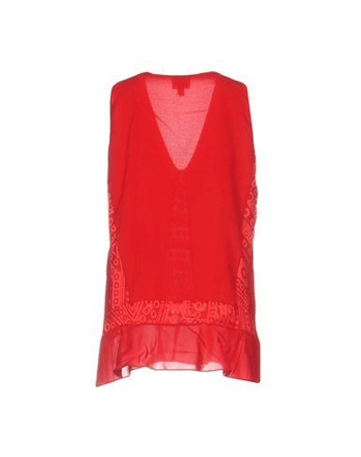 Shop Just Cavalli Tops In Red