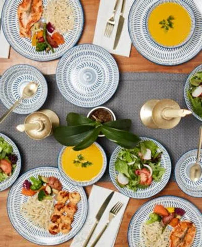 Haven 12 Pc. Dinnerware Sets Service For 4 In Blue