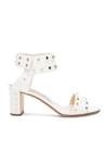 JIMMY CHOO VETO HEEL IN WHITE.,VETO 65 WXW