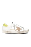 GOLDEN GOOSE GOLDEN GOOSE LEATHER SUPERSTAR LOW SNEAKERS IN WHITE. ,G30WS590.F99