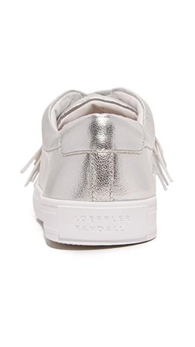 Shop Loeffler Randall Logan Sneakers In Silver