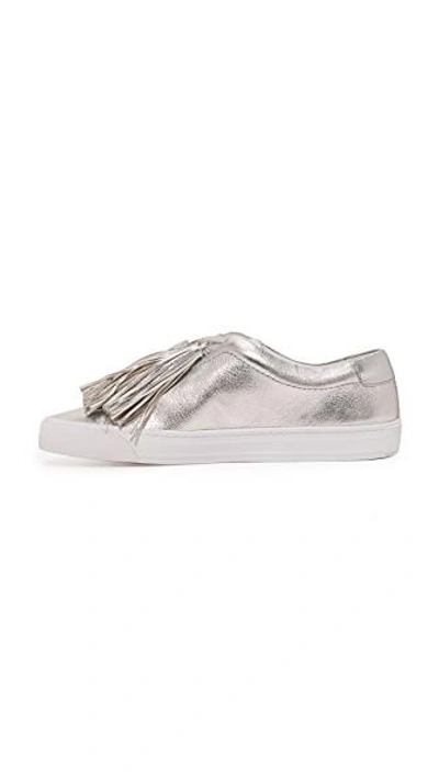 Shop Loeffler Randall Logan Sneakers In Silver