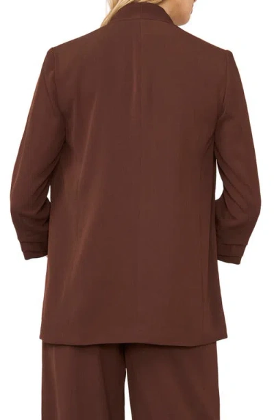 Halogenr Halogen(r) Open Front Blazer In Chicory Coffee