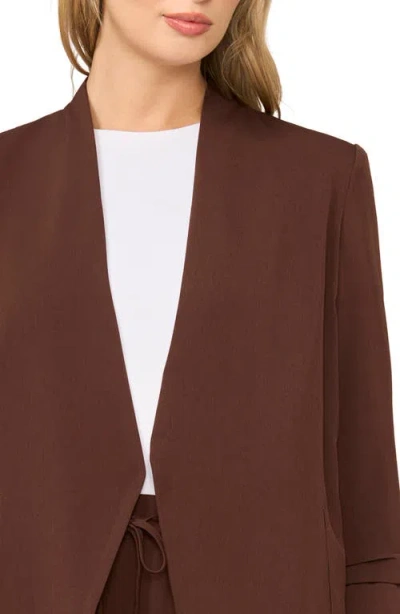 Halogenr Halogen(r) Open Front Blazer In Chicory Coffee