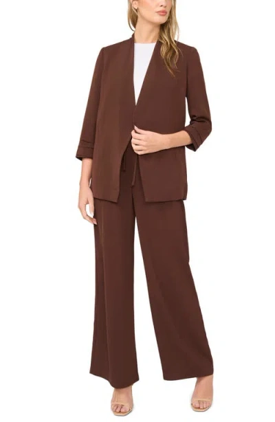 Halogenr Halogen(r) Open Front Blazer In Chicory Coffee