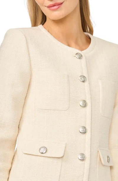 Halogenr Halogen(r) Collarless Jacket In New Ivory