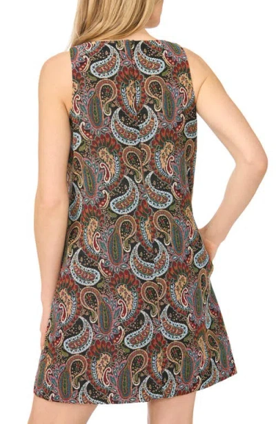 Halogenr Halogen(r) Patterned A-line Dress In Classic Navy