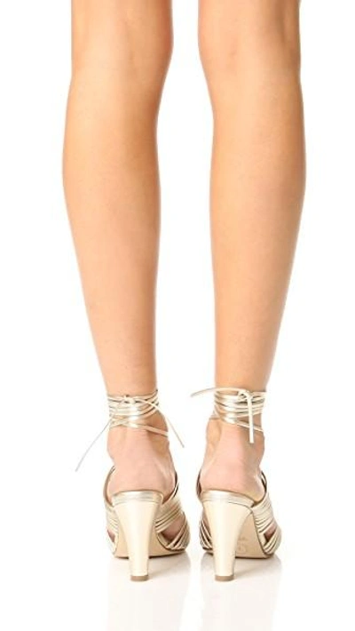 Shop Sarah Flint Ivy Strappy Sandals In Gold