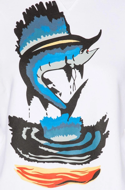 Shop Jw Anderson J.w. Anderson Sweatshirt With Marlin In White. 