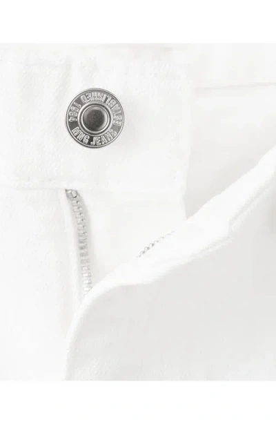Mango Denim Shorts In White