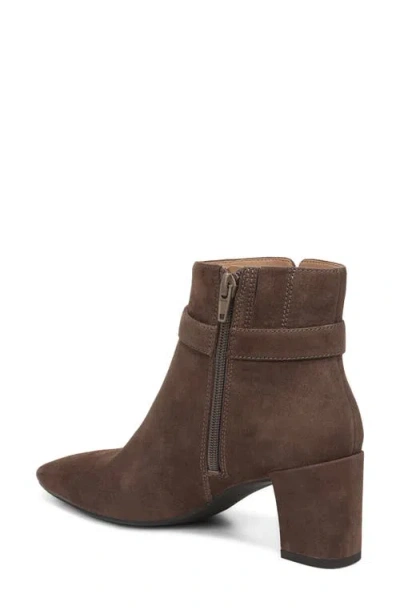 Vionic Saskia Block Heel Bootie In Brown