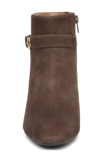 Vionic Saskia Block Heel Bootie In Brown