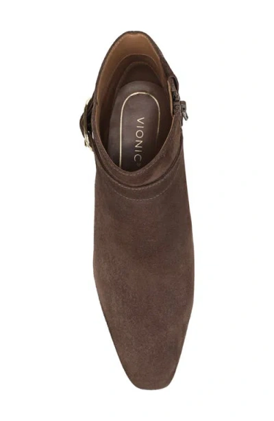 Vionic Saskia Block Heel Bootie In Brown
