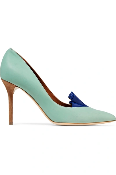 Malone Souliers + Adam Lippes Brenda Ruffle-trimmed Leather Pumps
