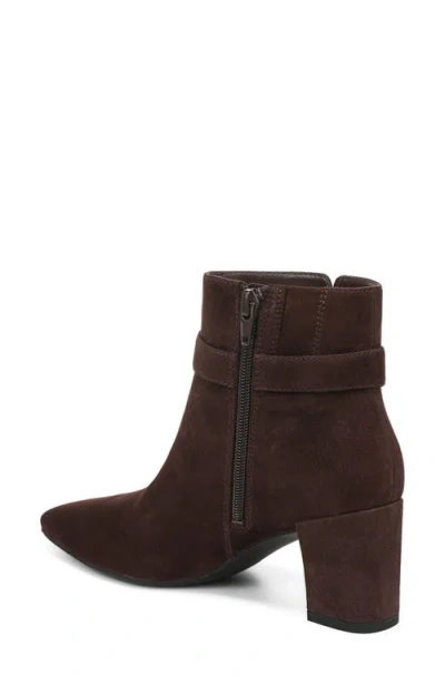 Vionic Saskia Block Heel Bootie In Brown