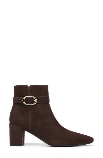 Vionic Saskia Block Heel Bootie In Brown
