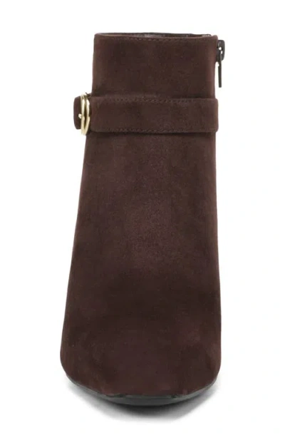 Vionic Saskia Block Heel Bootie In Brown
