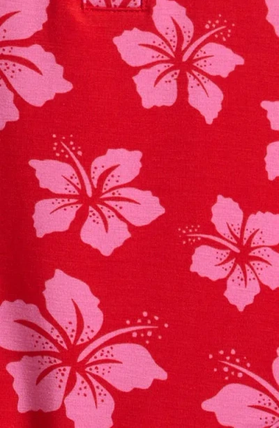 Coco Moon Flutter Sleeve Bodysuit In Red
