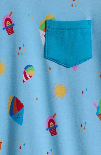 Coco Moon Rainbow Shave Ice Romper In Blue