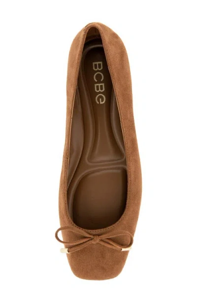 Bcbg Hartly Bow Ballet Flat In Brown