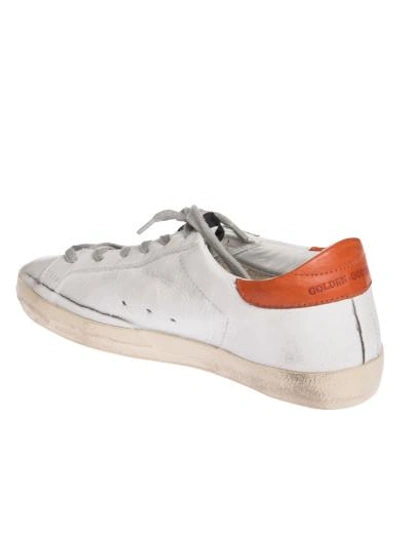 Golden Goose Deluxe Brand Super Star Sneakers - White In White/brick ...