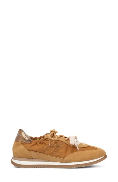 Sam Edelman Evara Cinched-back Sneakers In Brown
