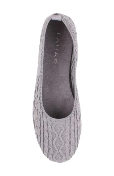 Tahari Cannes Cable Knit Ballet Flat In Multi
