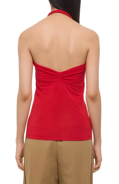 Helmut Lang Twisted Dancer Top In Red