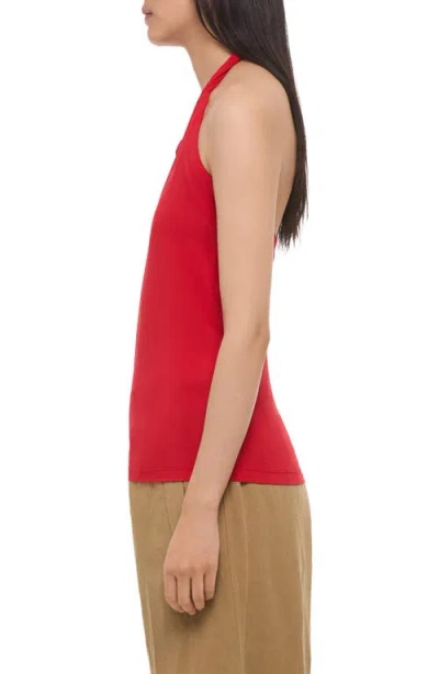 Helmut Lang Twisted Dancer Top In Red