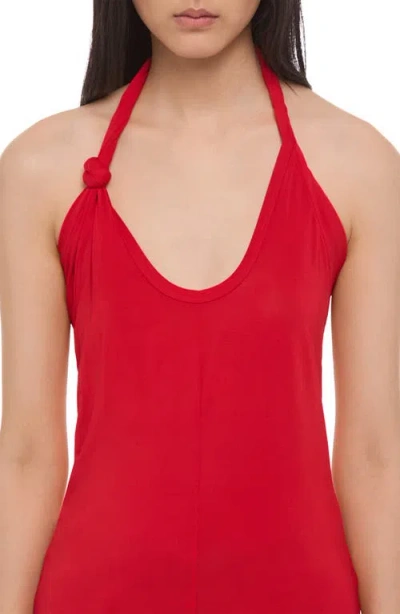 Helmut Lang Twisted Dancer Top In Red