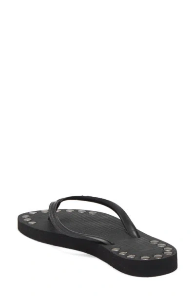Brizza Studded Flip Flop In Black