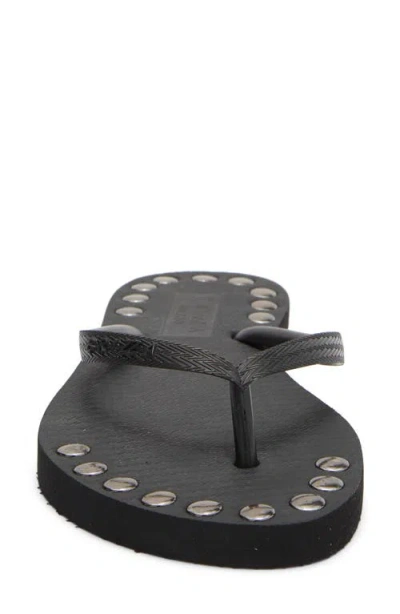 Brizza Studded Flip Flop In Black
