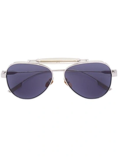 Shop Jacques Marie Mage Cochise Sunglasses In Metallic