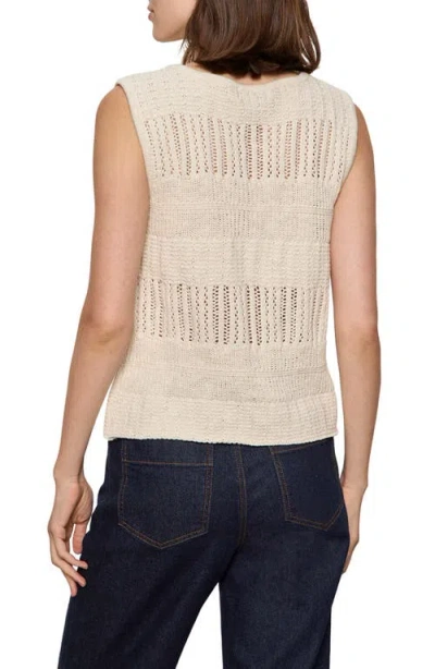 Sanctuary Still Cool Front Tie Sleeveless Sweater In Multi