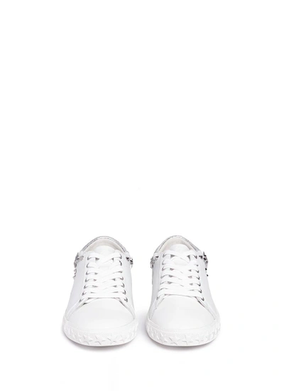 Shop Ash 'dazed' Star Stud Calfskin Leather Sneakers