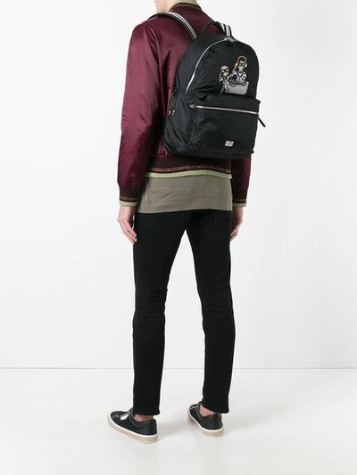 Shop Dolce & Gabbana Volcano Designer's Patch Backpack