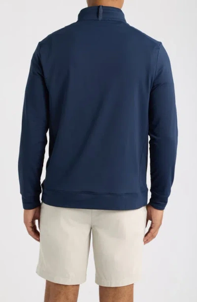 G/fore Brushed Back Quarter Zip Performance Pullover In Twilight