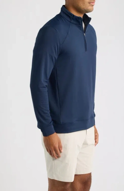 G/fore Brushed Back Quarter Zip Performance Pullover In Twilight