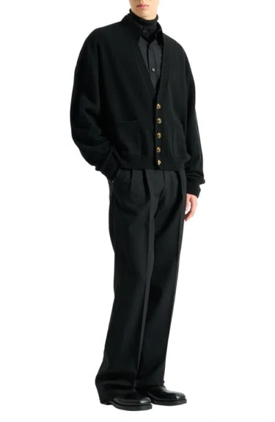 Balmain Eco-cashmere Cardigan In Black