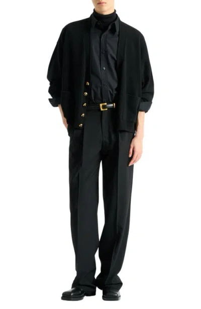 Balmain Eco-cashmere Cardigan In Black