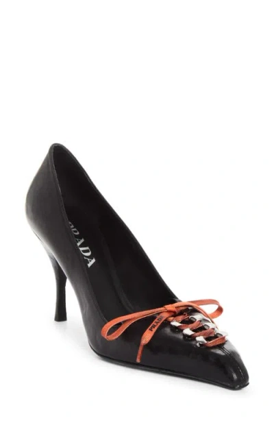 Prada Runway Pump In Black