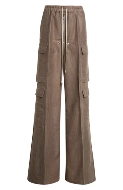 Rick Owens Cargobelas Cargo Pants In Yellow