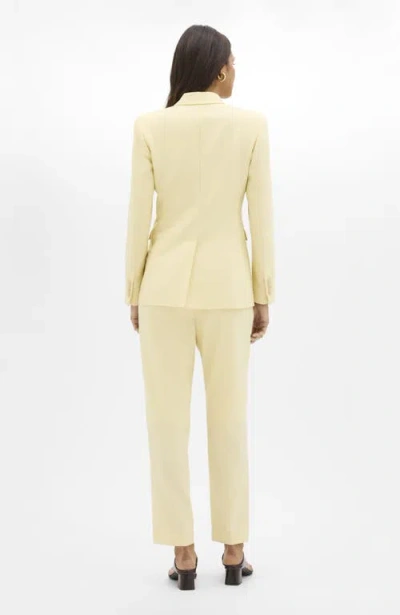 Another Tomorrow Single Button Jacket In Yellow