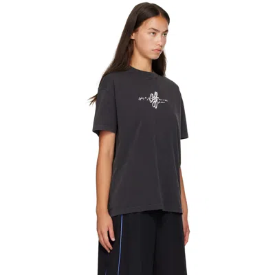 Off-white Stroke Regular T-shirt In Black