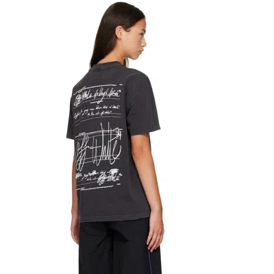 Off-white Stroke Regular T-shirt In Black