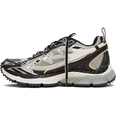 Off-white Gray Polyester Athletic Sneakers In Multi