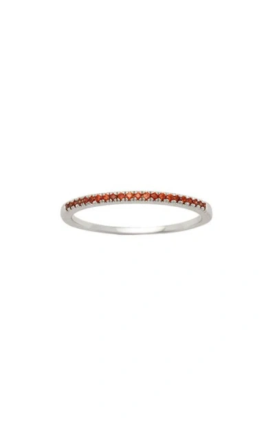 Made By Mary January Birthstone Stacking Ring In Silver